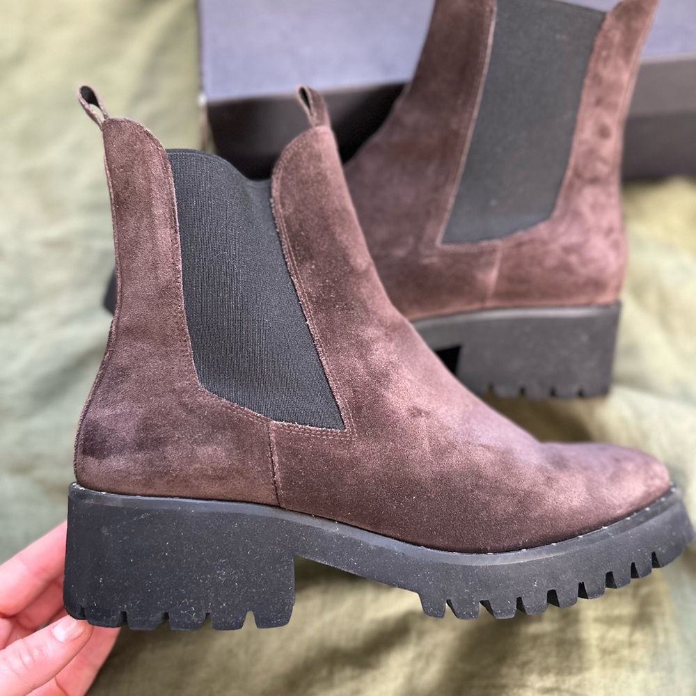 Freda Salvador Dark Brown Ankle Booties - Picture 7 of 7